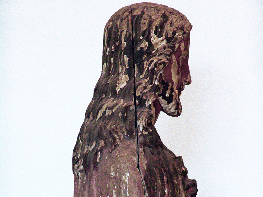 Mitra Etezadi: Jesu Statue Side Cracks