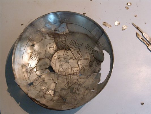 Mitra Etezadi: Sasanid Silver Plate Conservation - Healing Process