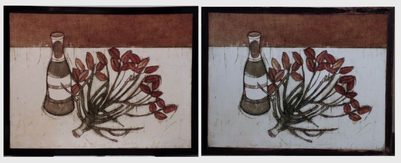 Mitra Etezadi: Parvaneh Etemadi Untitled Painting Restoration