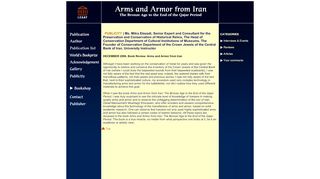 Dr. Manouchehr Moshtagh Khorasani Arms and Armor from Iran The Bronze Age to the End of the Qajar Period